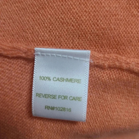 Garnet Hill Cashmere Long Sleeve Ruffle Cardigan Sweater S - Picture 5 of 7